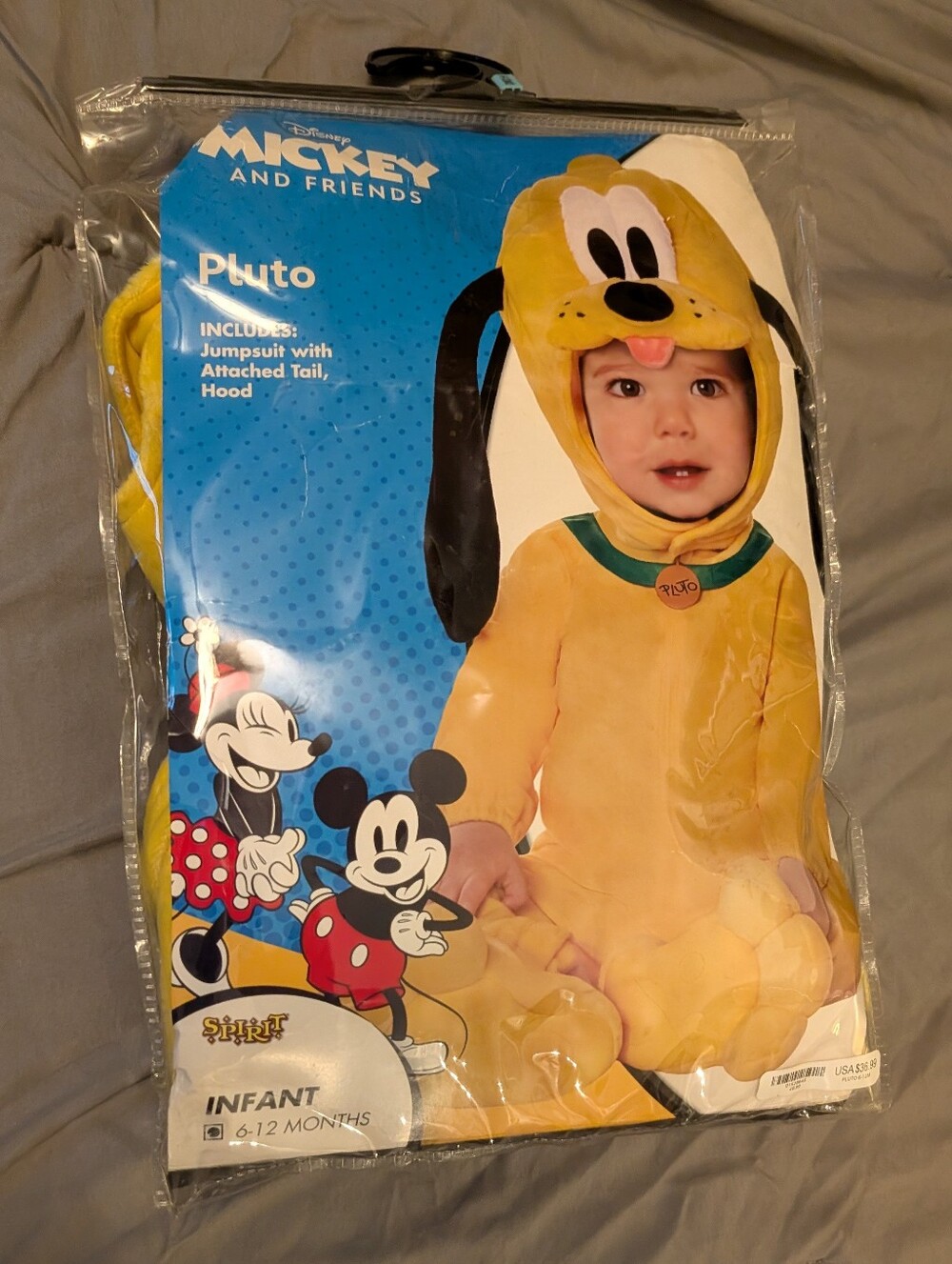 Disney Mickey & Friends Pluto Infant Costume 6-12 Months